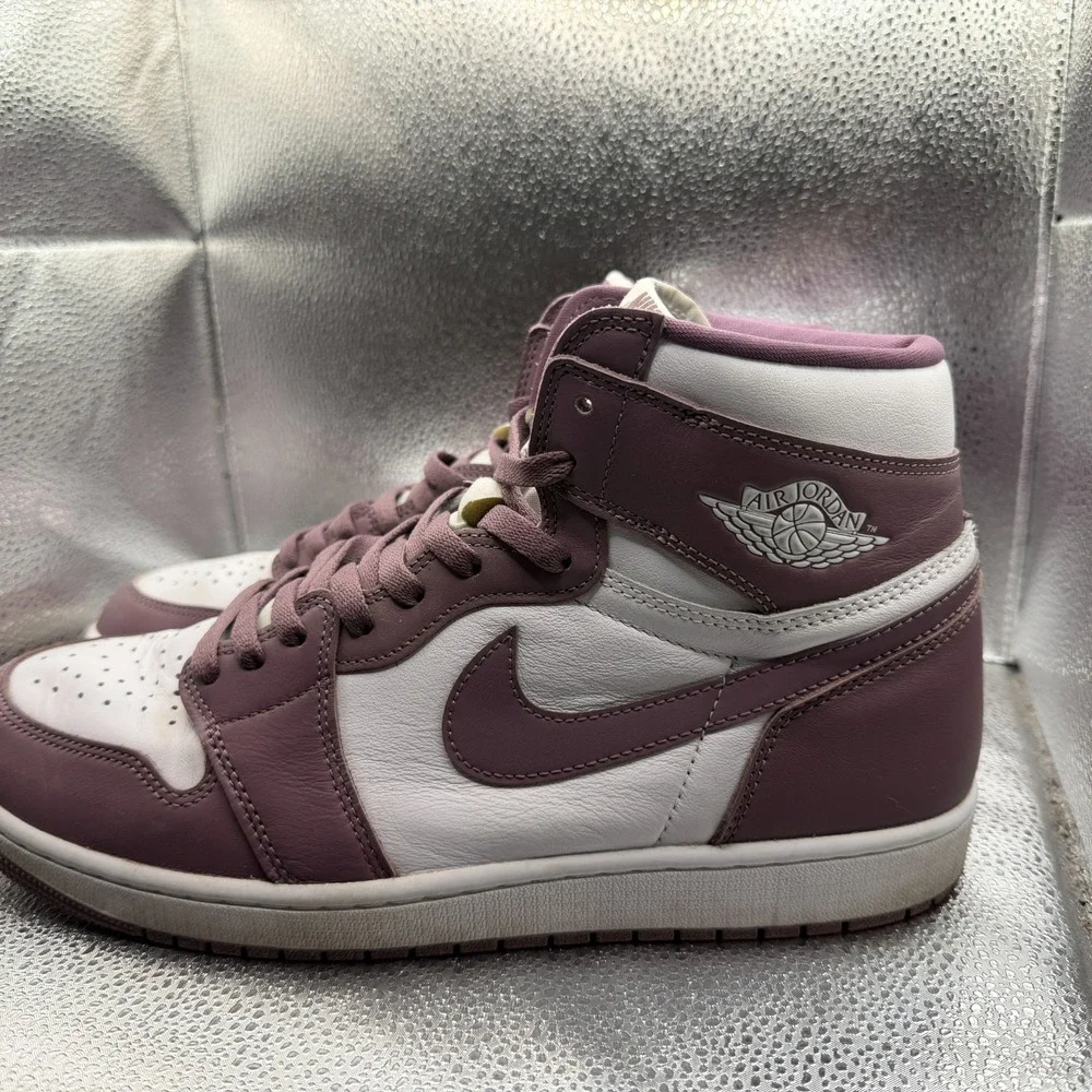 Size 13 Air Jordan 1 Retro OG High Mauve Purple Mens‎ Sneaker Shoes DZ5485-105